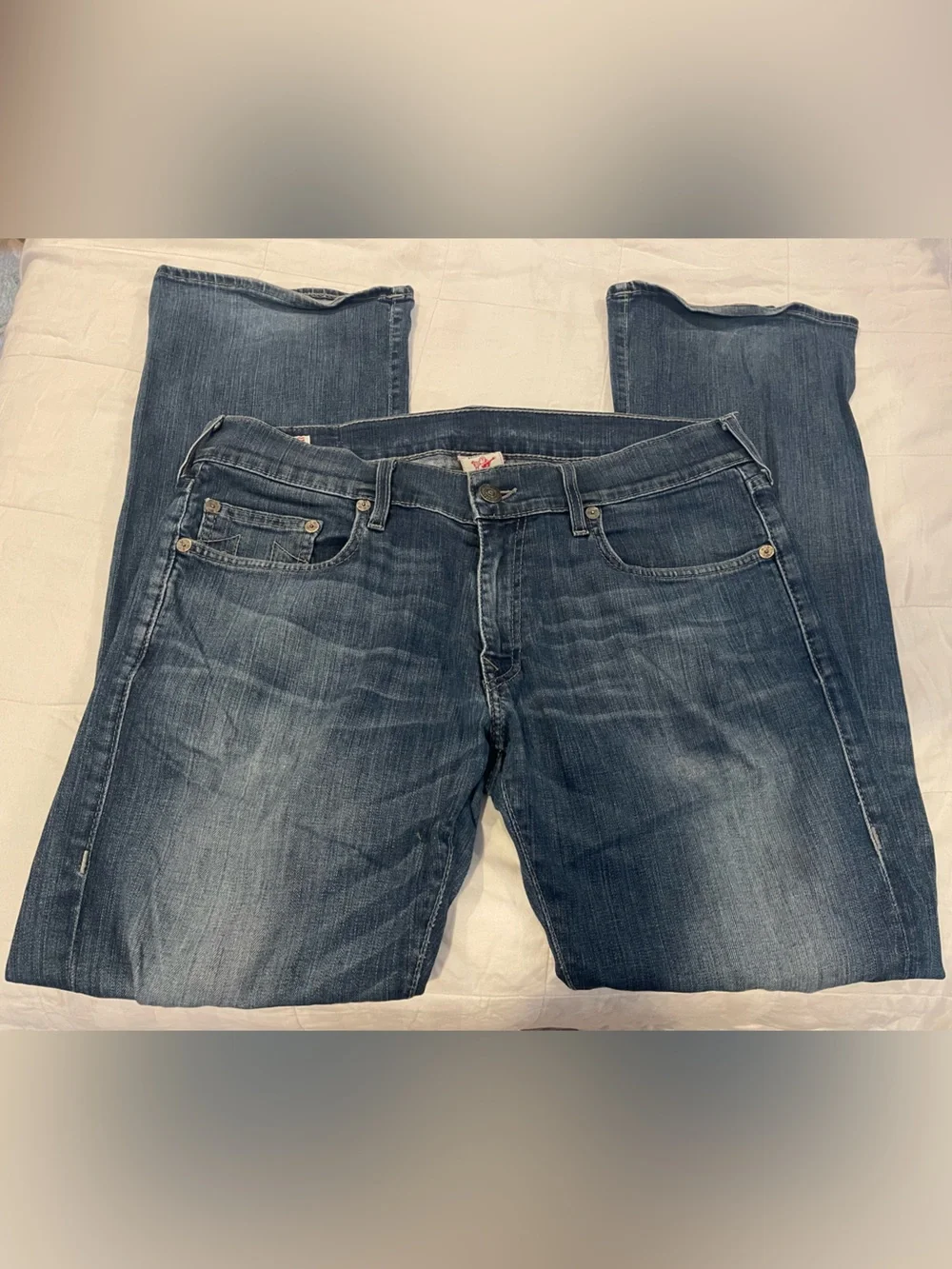 Vintage True Religion Men’s Slim Boot Cut Danny Jeans Cotton Horseshoe Sz 36